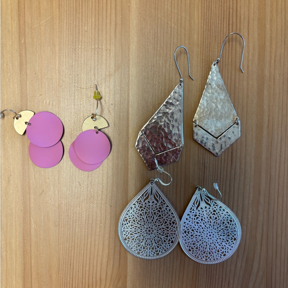 Set of 3 Earring Pairs